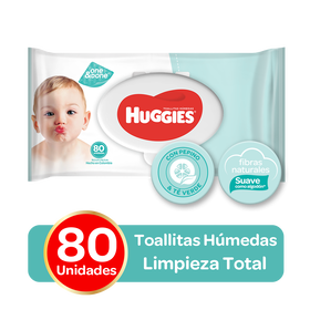 Toallitas Húmedas Huggies One & Done - 80uds Q25.70